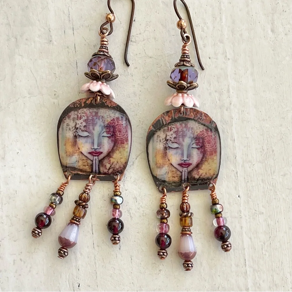 ARTISAN Earrings “Mindful Serenity” - Dangles - Picture 6 of 15